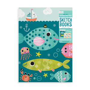Ooly - Doodle Pad Duo Sketchbooks: Friendly Fish Set of 2