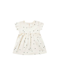 Quincy Mae - Short Sleeve Baby Dress - Ivory