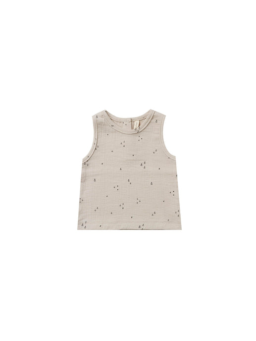 Quincy Mae - Woven Tank - Ash