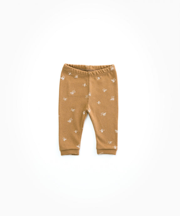Play Up - Organic Cotton Bee Print Leggings - Cherry Tree