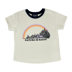 Tiny Whales - Nature is Magic Boxy Tee - Natural