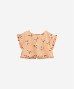 Play Up - Organic Cotton Radish Print Top - Teresa