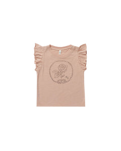 Rylee + Cru - Ruffled Tank - Rose - Blush