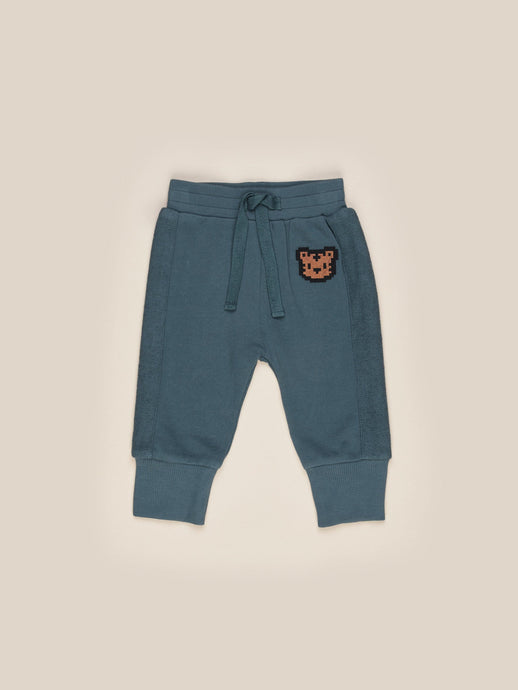 Huxbaby - Organic Digi Tiger Track Pant - Petrol