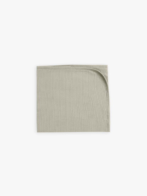 Quincy Mae - Organic Ribbed Baby Blanket - Sage