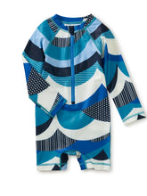 Load image into Gallery viewer, Tea Collection - Rash Guard Baby Swimsuit - Waves