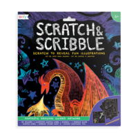 Ooly - Scratch & Scribble Art Kit - Fantastic Dragons