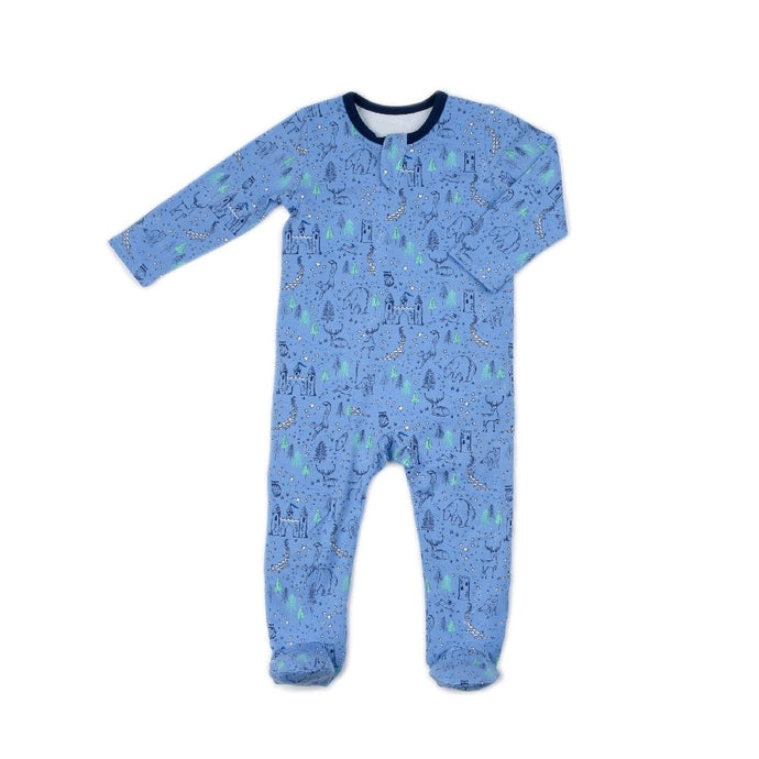 Egg Classic Zipper Footie Azul