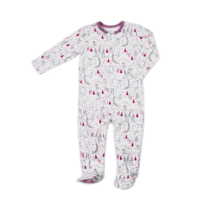 Egg Classic Zipper Footie Lavender