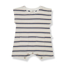 Load image into Gallery viewer, 1 + in the family - Erik Striped Romper - Bone