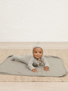 Quincy Mae - Organic Knit Baby Blanket - Eucalyptus