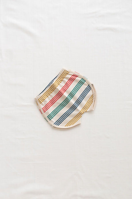 Fin & Vince - Vintage Track Shorts - Printed - Rainbow Stripes