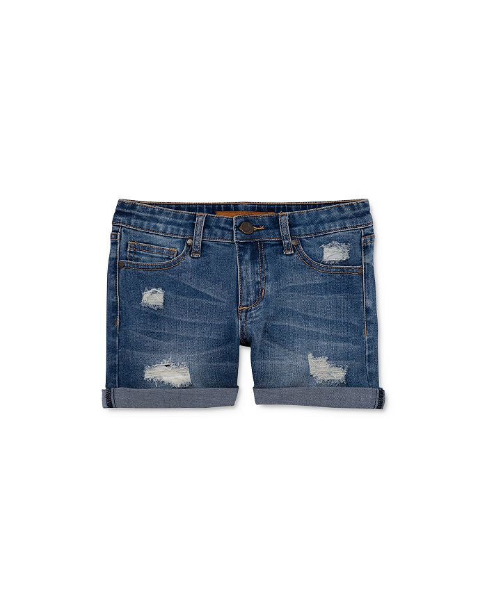Joe's Denim - Markie Short Big Girls - Mid Rise Roll Hem - Medium Indigo