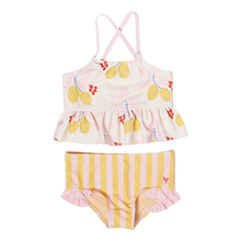 Load image into Gallery viewer, Pink Chicken - Joy Tankini - Antique White Lemons