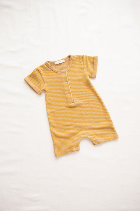 Fin & Vince - Organic Ribbed Terry One Piece - Goldenrod