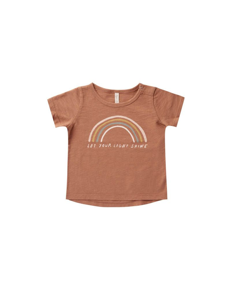 Rylee + Cru - Rainbow Basic Tee - Terracotta