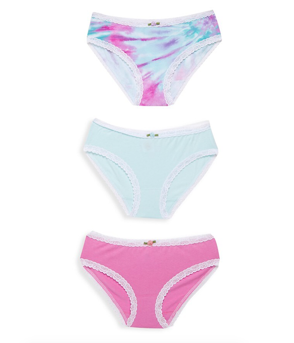 Esme - Bright Tie Dye 3 Pack Panty Set