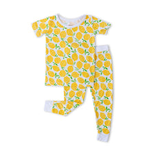 Load image into Gallery viewer, Little Sleepies - Lemons Two-Piece Short Sleeve Bamboo Viscose Pajama Set