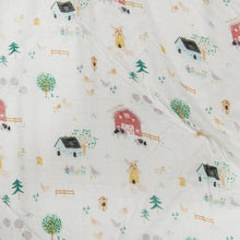 Load image into Gallery viewer, Muslin Swaddle - Farm Animals