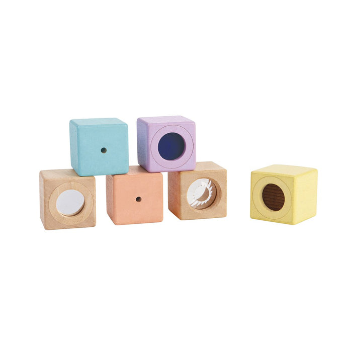 Plan Toys - Sensory Blocks - Pastel