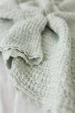 Load image into Gallery viewer, Fin &amp; Vince - Cozy Waffle Blanket Baby - Seafoam