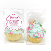 Load image into Gallery viewer, Feeling Smitten - Mini Champagne Cupcake Bath Bomb