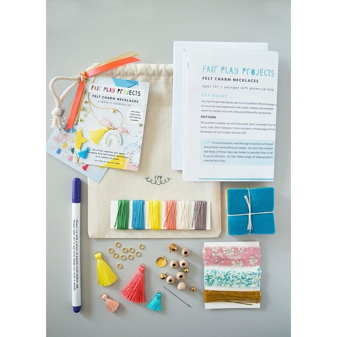 Fair Play Projects - Felt Charm Necklace Kit