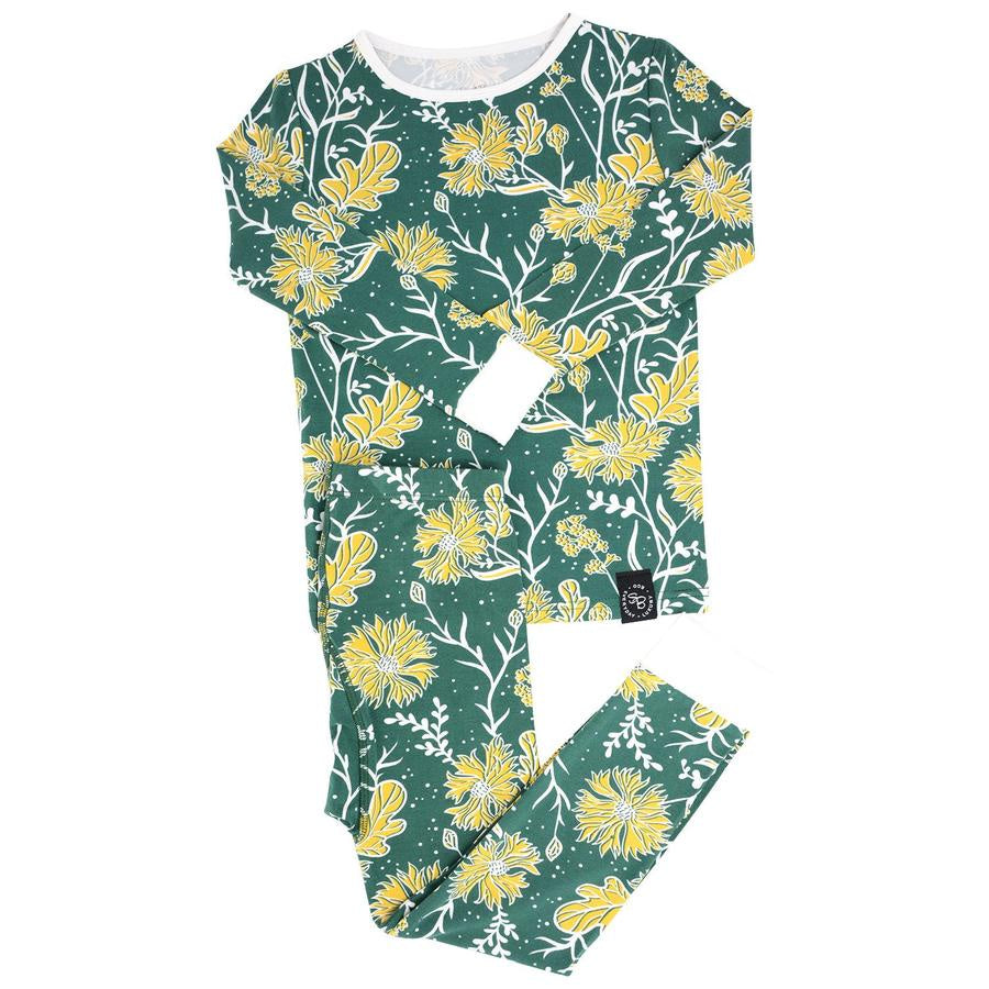 Big Kid Pj Long Sleeve -  Field Flower
