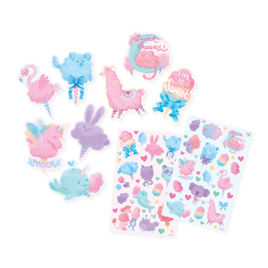 Stickiville Stickers - Fluffy Cotton Candy Scented Stickers