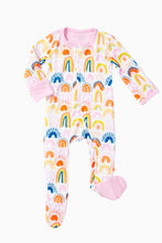 Load image into Gallery viewer, Clover - Rainbow Footie - Pink