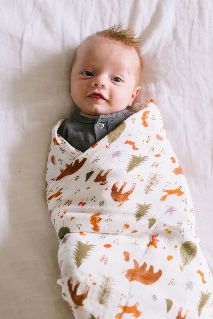 Muslin Swaddle - Forest Friends