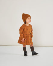 Load image into Gallery viewer, Rylee + Cru - Fox Raglan Dress French Terry Fleece - Cinnamon