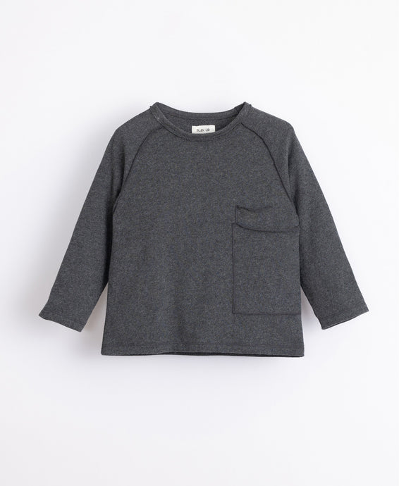 PLAYUP - Organic Sweater w/ Pocket - Frame Melange