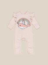 Load image into Gallery viewer, Huxbaby - Organic Sea Friends Frill Romper - Peach