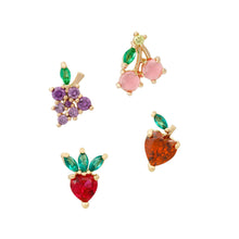 Load image into Gallery viewer, Girls Crew - Fruit Basket Stud Earring Set - Gold