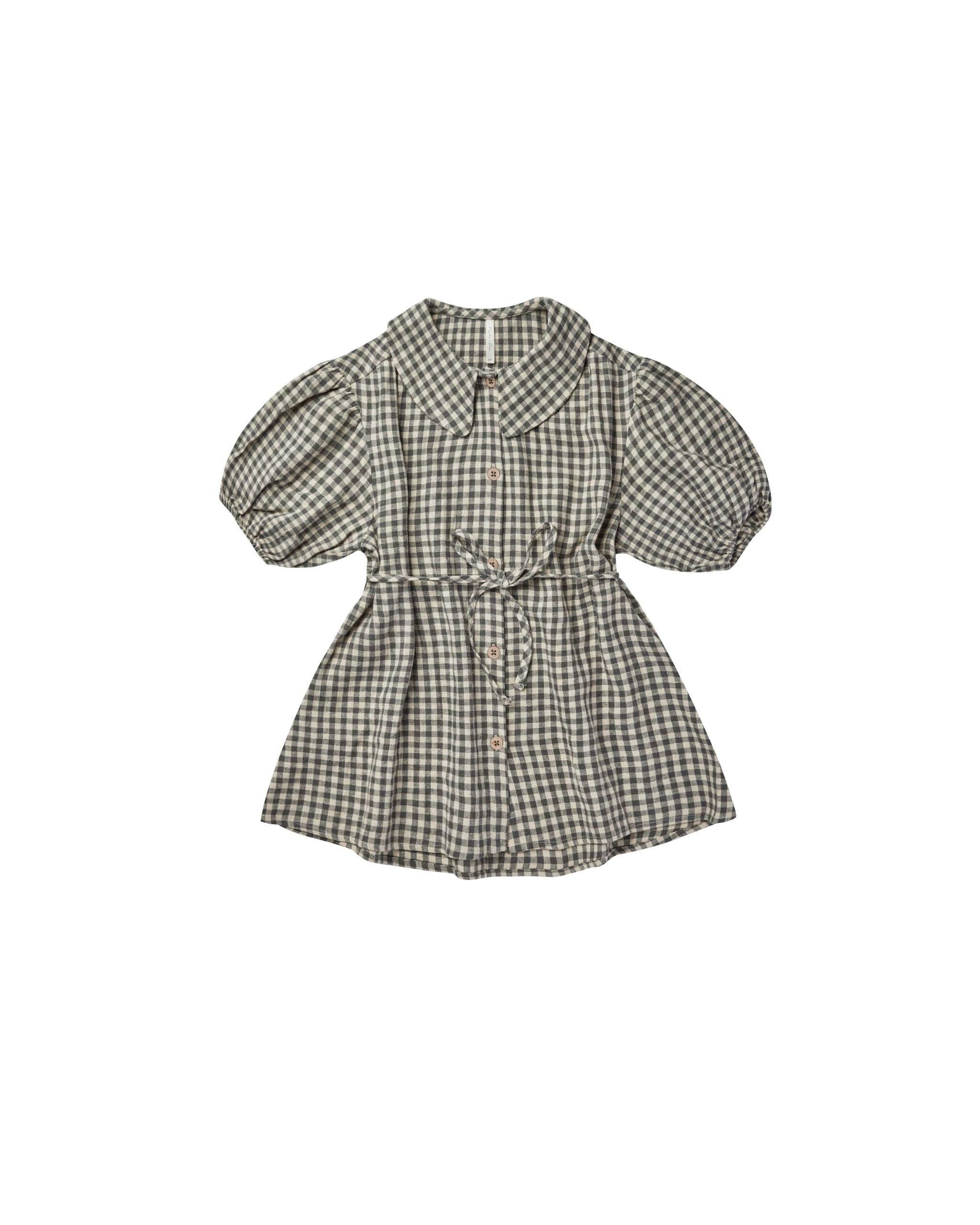 NWT Rylee Cru olive dress marine offers gingham 8-9y linen