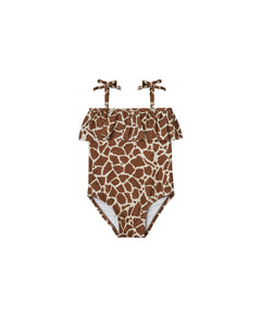 Rylee + Cru - Ruffle One-Piece - Giraffe Spots