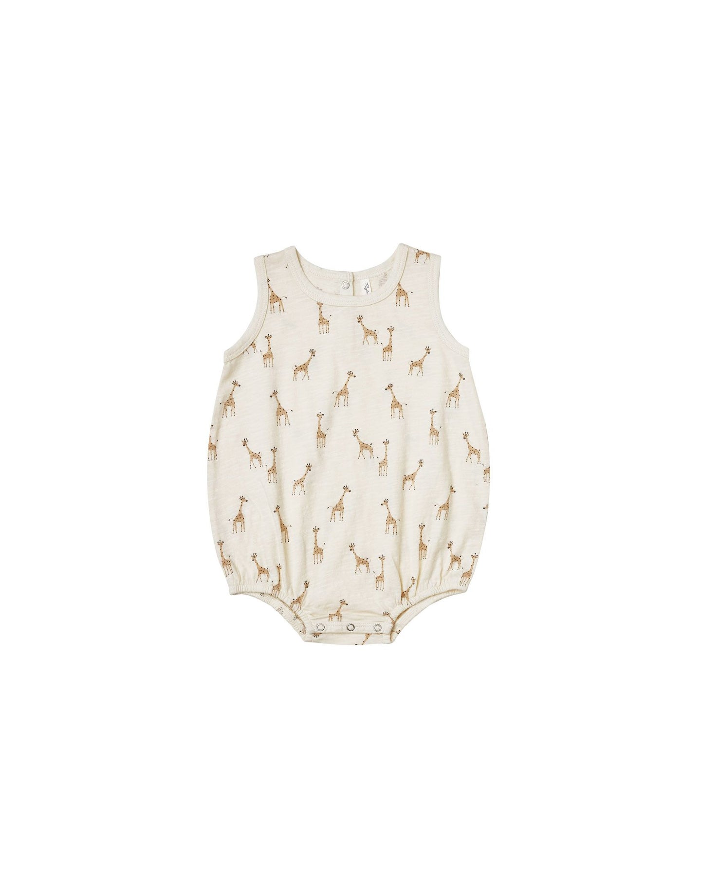 Rylee + Cru - Giraffes Bubble Onesie - Ivory