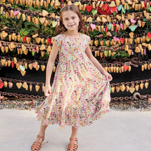 Load image into Gallery viewer, Pink Chicken - Girls Rue Dress - Multi Ditsy Floral