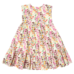 Pink Chicken - Girls Rue Dress - Multi Ditsy Floral