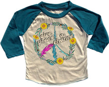 Load image into Gallery viewer, Rowdy Sprout - Give Peace a Chance Raglan