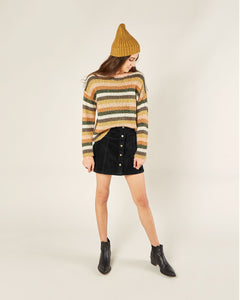 Rylee + Cru - Rib Sweater Knit Beanie Adult - Goldenrod