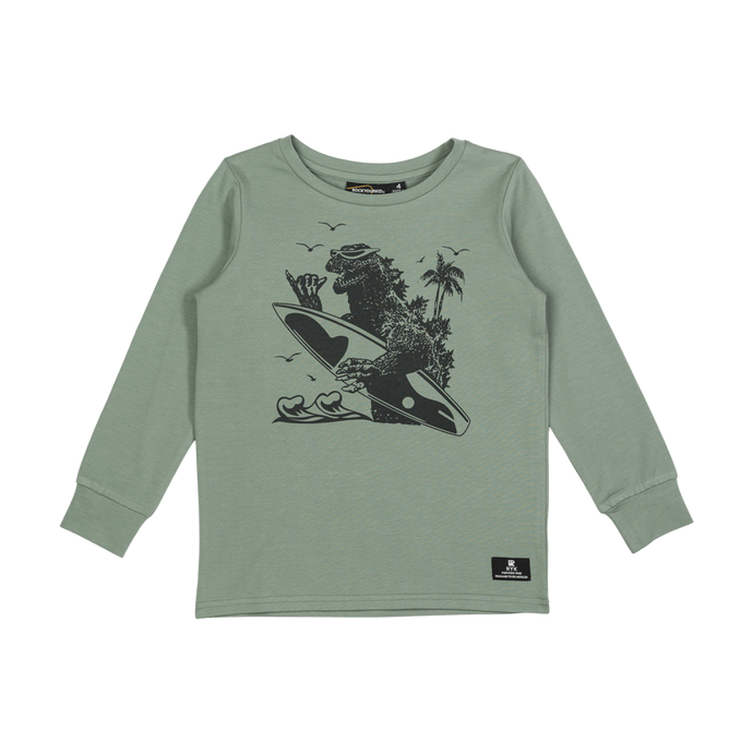 Gone Surfing LS T-Shirt - Khaki