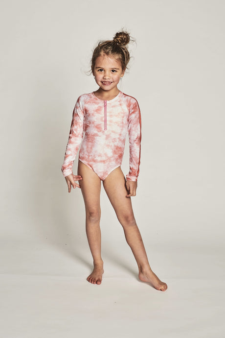 Munsterkids - Gracie Paddle Suit One Piece - Sunset Tie Dye