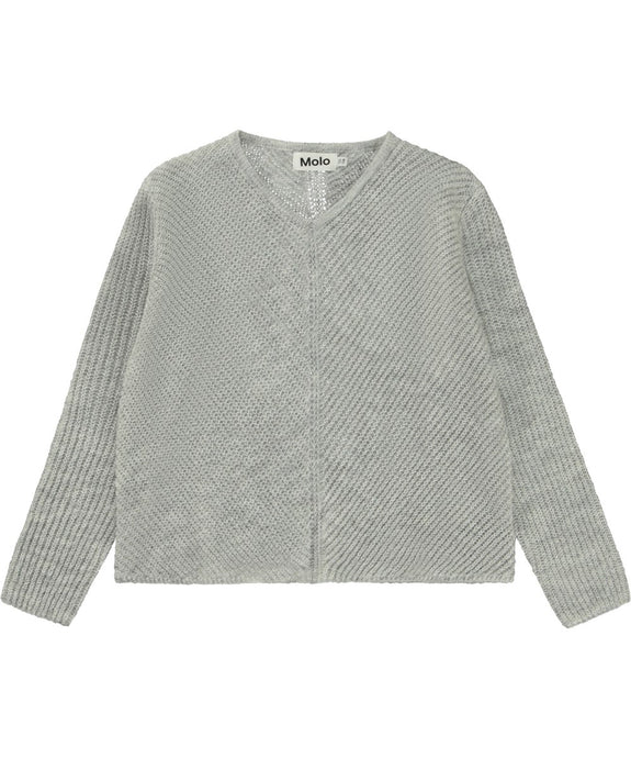 Molo - Gracie Sweater - Light Grey Melange