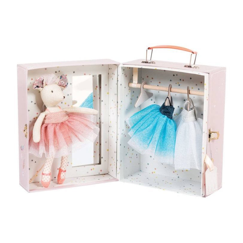 Moulin Roty - Ballerina Mouse Valise Set