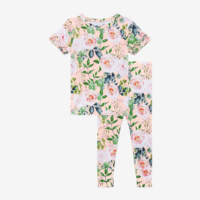 Posh Peanut - Harper - Ruffled Short Sleeve Pajamas