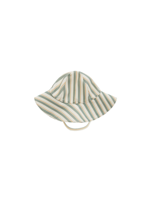 Rylee + Cru -  Floppy Swim Hat - Aqua Stripe