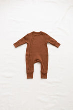 Load image into Gallery viewer, Fin &amp; Vince - Organic Ribbed Wrap One Piece - Hazelnut