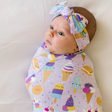 Load image into Gallery viewer, Little Sleepies - Wildberry Ice Cream Social Bow Headband